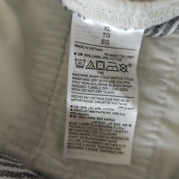 Old Navy High Rise Straight Taper Linen Blend Pants - Picture 10 of 12